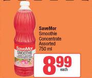 SaveMor Smoothie Concentrate Assorted-750ml