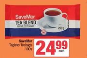 SaveMor Tagless Teabags-100's Pack