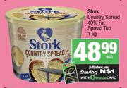 Stork Country Spread 40% Fat Spread Tub-1kg
