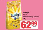 Sunlight 5 In 1 Hand Washing Powder-2kg