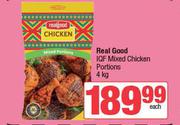 Real Good IQF Mixed Chicken Portions-4Kg