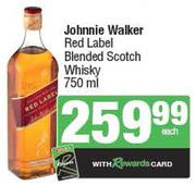 Johnnie Walker Red Label Blended Scotch Whisky-750ml