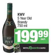 KWV 5 year Old Brandy-750ml