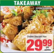 Chicken Stew And Rice-Per Combo