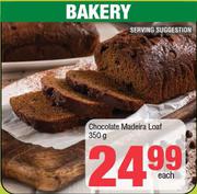 Chocolate Madeira Loaf-350g Each