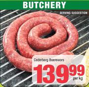 Cedarberg Boerewors-Per Kg
