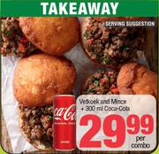 Vetkoek And Mince + 300ml Coca Cola-Per Combo