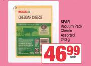 Spar Vacuum Pack Cheese Assorted-240g