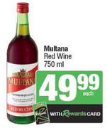 Multana Red Wine-750ml