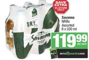 Savanna NRBs Assorted-6 x 330ml Per Pack