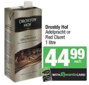 Drostdy Hof Adelpracht Or Red Claret-1Ltr Each