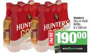 Hunter's Dry Or Gold NRBs-For Any 2 x 6 x 330ml Per Pack