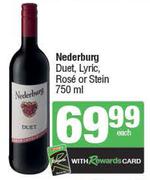 Nederburg Duet, Lyric, Rose Or Stein-750ml Each