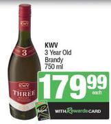 KWV 3 Year Old Brandy-750ml