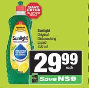 Sunlight Original Dishwashing Liquid-750ml