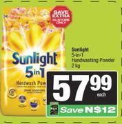 Sunlight 5-In-1 Handwashing Powder-2kg 