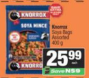Knorrox Soya Bags Assorted-400g