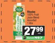 Rhodes 100% Fruit Juice Blend-1L