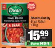 Rhodes Quality Braai Relish-410g
