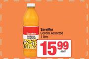SaveMor Cordial Assorted-1L Each