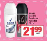 Shield Roll On Deodorant Assorted-50ml Each
