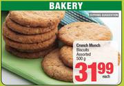 Crunch Munch Biscuits Assorted-500g Each