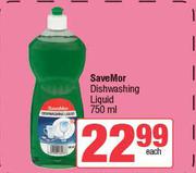 SaveMor Dishwashing Liquid-750ml Each
