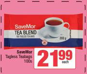 SaveMor Tagless Teabags-100s Each