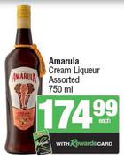 Amarula Cream Liqueur Assorted-750ml