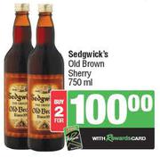 Sedgwick's Old Brown Sherry-For 2 x 750ml