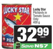 Lucky Star Pilchards In Tomato Sauce Only-400g Each