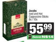 Jacobs Iced And Hot Cappuccino Sticks-8s/10s Per Pack