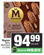 Magnum Minis Multi Pack-5 x 55ml Per Pack