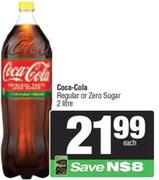 Coca-Cola Regular Or Zero Sugar-2Ltr Each