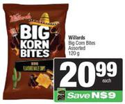 Willards Big Corn Bites Assorted-120g