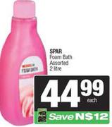 Spar Foam Bath Assorted-2Ltr