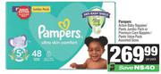 Pampers Active Baby Nappies/Pants Jumbo Pack Or Premium Care Nappies/Pants Value Pack-Per Pack