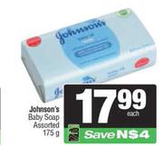 Johnson's Baby Soap Assorted-175g