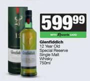 Glenfiddich 12 Year Old Special Reserve Single Malt Whisky-750ml