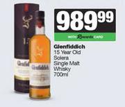 Glenfiddich 15 Year Old Solera Single Malt Whisky-750ml