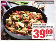 Sweet & Sour Chicken Stir Fry With Rice-Per Meal