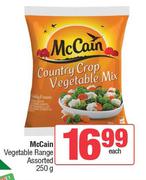 McCain Vegetable Range Assorted-250g Each