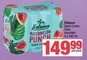 Bahama Spirit Cooler Cans Assorted-6 x 440ml Per Pack