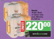 Bernini Amber, Blush Or Classic Cans (Excl.Mimosa)-For 2 x 6 x 500ml
