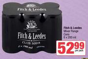 Fitch & Leedes Mixer Range Cans-6 x 200ml Per Pack