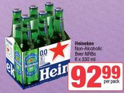 Heineken Non Alcoholic Beer NRBs-6 x 330ml Per Pack