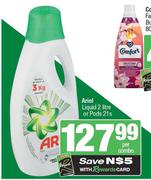 Ariel Liquid 2L Or Pods 21s-Per Combo