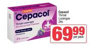 Ceoacol Throat Lozenges-24s Each