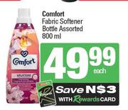 Comfort Fabric Softener Bottle Assorted-800ml Each