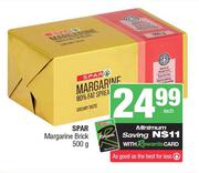 Spar Margarine Brick-500g Each